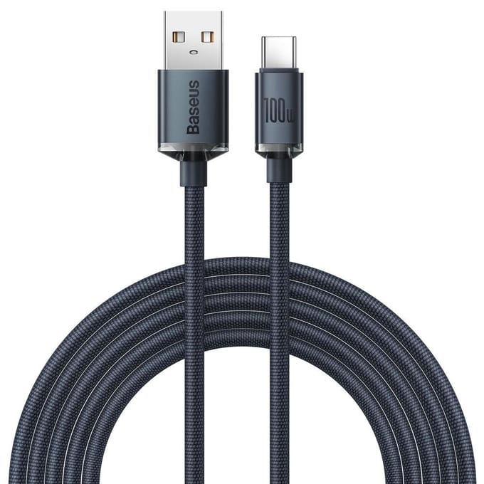 Baseus Crystal Shine cable USB to USB-C 100W 2m (black)