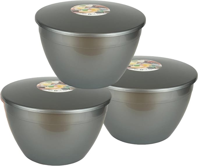 3x Puddingvormen met Deksel 1,7 Liter - Foodsafe Plastic Stoomkokers voor Pudding