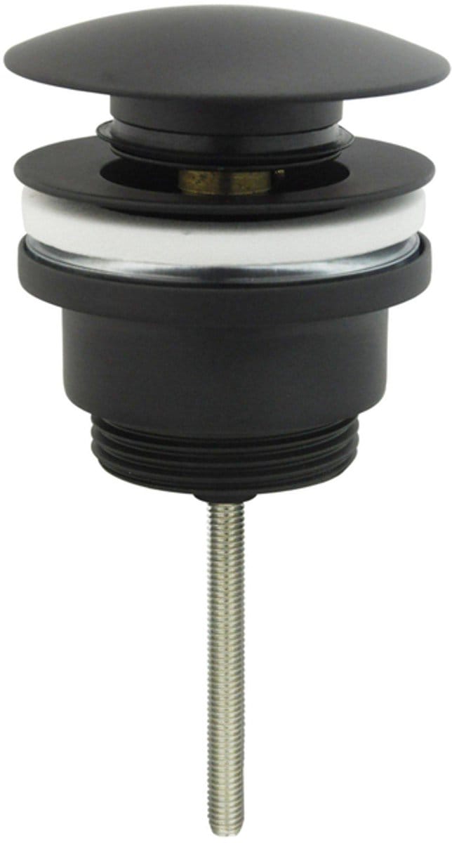 FugaFlow Efficiente Sobrado Klikwaste afvoerplug mat zwart -