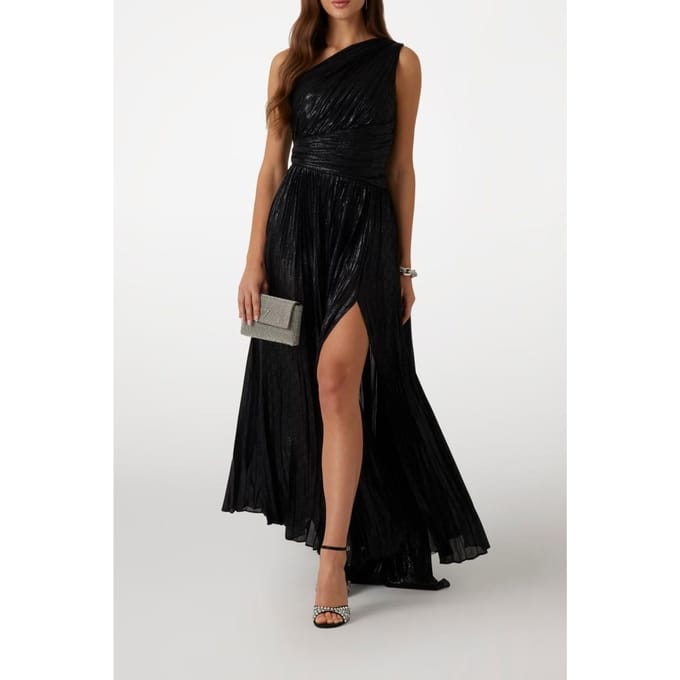 GUESS Marciano By  Stephany Gown Shiny Black Foil Taglia: 46 | Maxi abiti Outlet | Donna | Nero