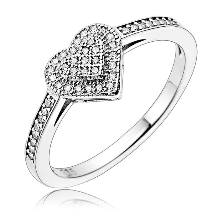 Juwelier Zwartevalk ZILVEREN (GERHODINEERD) RING 21.291/16½--