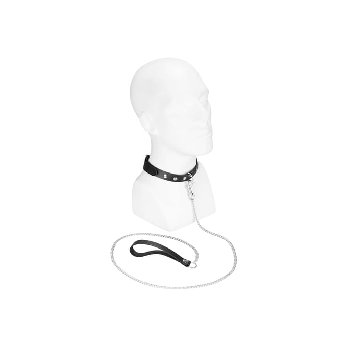Smal halsbandje met riem