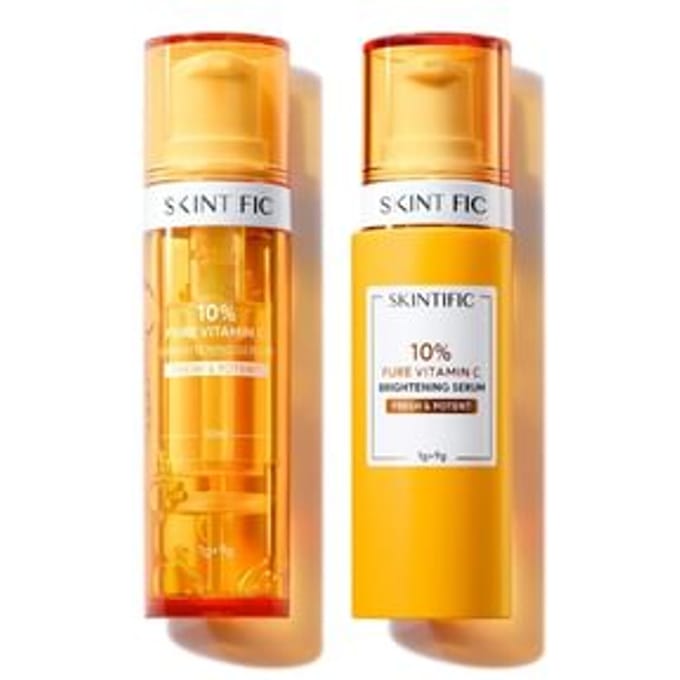 SKINTIFIC - 10% Pure Vitamin C Brightening Serum Set 2pcs (1g + 9g)