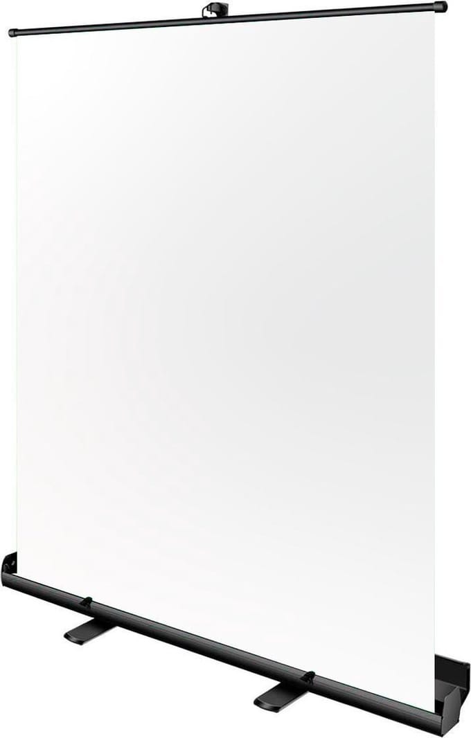 Bresser Opvouwbaar Achtergrondscherm - Wit - 150x200cm  -Incl. Inklapsyteem