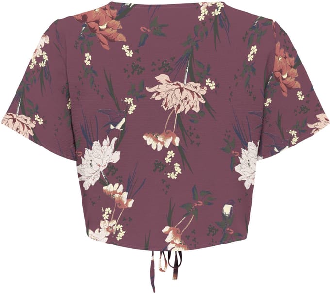 ONLY - ONLNOVA LIFE S/S RUCHING TOP AOP PTM - Meisjes - Blouses