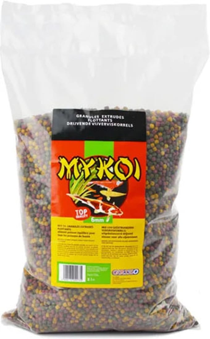 My Koi Visvoer - Mix Korrels - 6 MM - Zak van 8 Liter