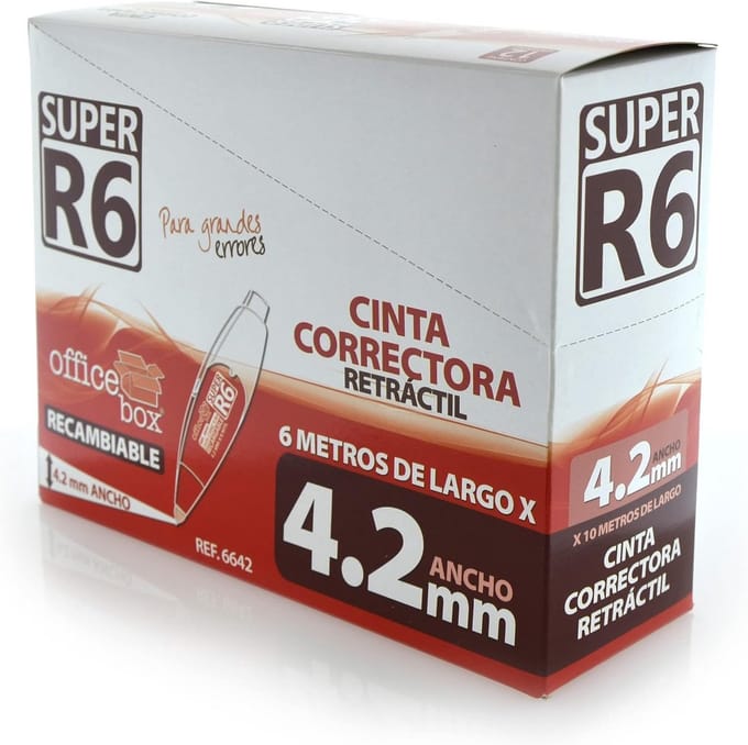 Correctielint 4,2 mm x 6 m - Set van 12 stuks