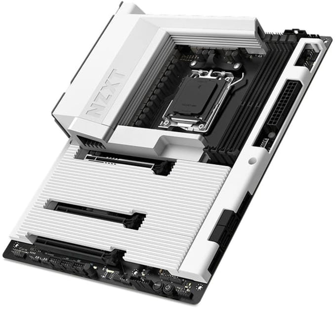 NZXT N7 B850 - Moederbord ATX - Socket AM5 - AMD B850 - DDR5 -Wi-Fi 6E - Bluetooth 5.4 - Wit