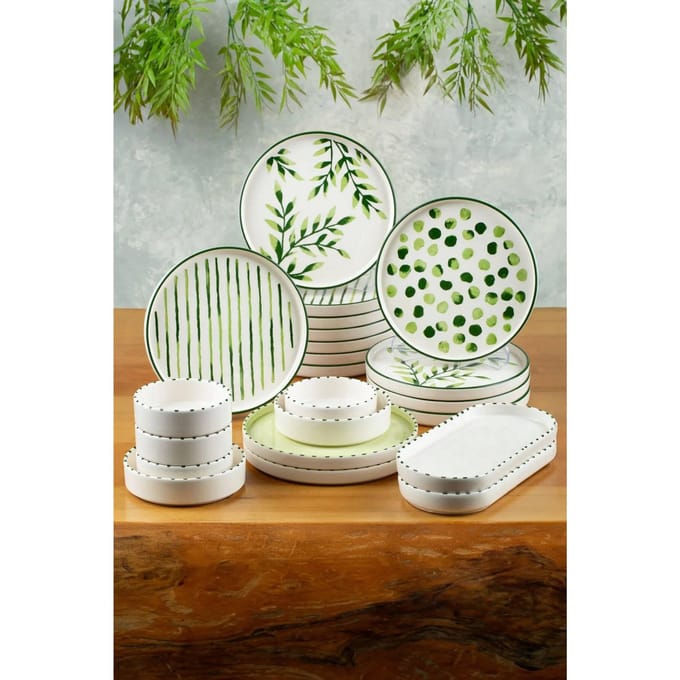 Asir - Dinerset - eetset - servies - 22 Stuks - Groente - 25 x 11 x 3,5 cm