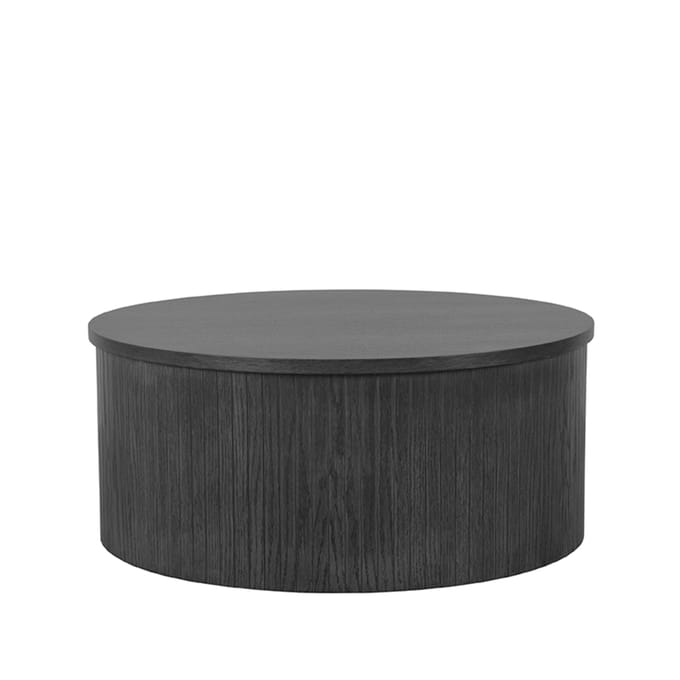 LABEL51 Oliva Salontafel - Zwart - Eiken - 70 cm - Rond