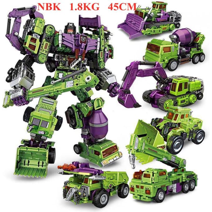 Jinbao 5-in-1 Groot 45CM Transformatie Predaking Speelgoed Anime Devastator KO G1 Robot Actiefiguur Figuur Jongen Kinderen Kind Cadeau