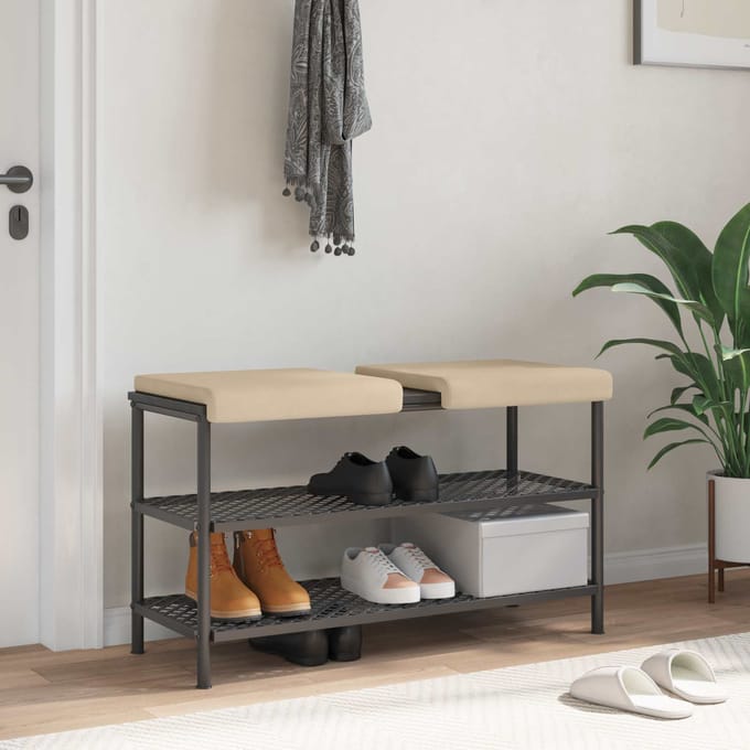 vidaXL - Bankkussen - 2 - st - Microvezel - Crèmekleurig - Diepte - 35 - cm