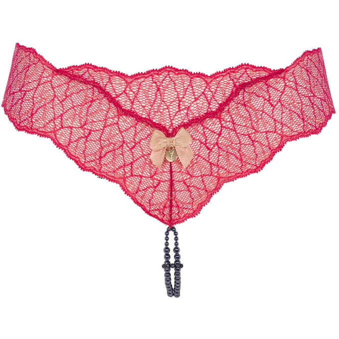Bracli | Sydney Dark Parel String Rood | Luxe Lingerie Maat M