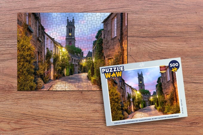 Puzzel Huis - Planten - Straat - Edinburgh - Legpuzzel - Puzzel 500 stukjes