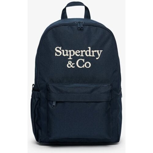 Superdry Company Logo Rugzak Normale Pasvorm Blauw Grootte: 1SIZE