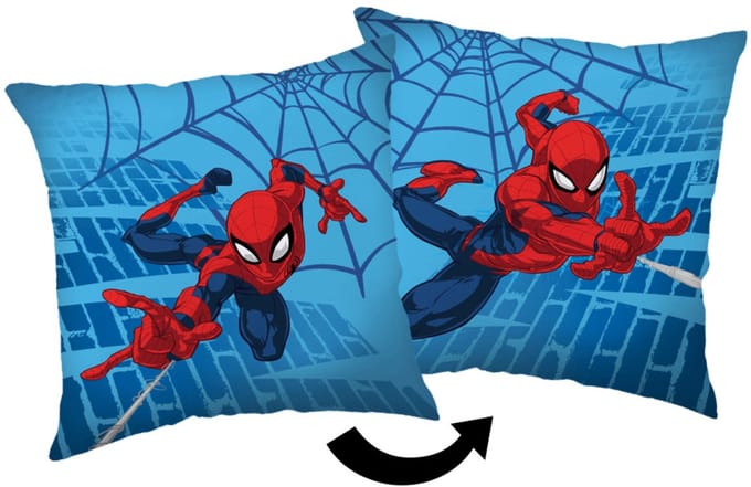Spiderman Blauw fluwelen kussenhoes 40x40 cm