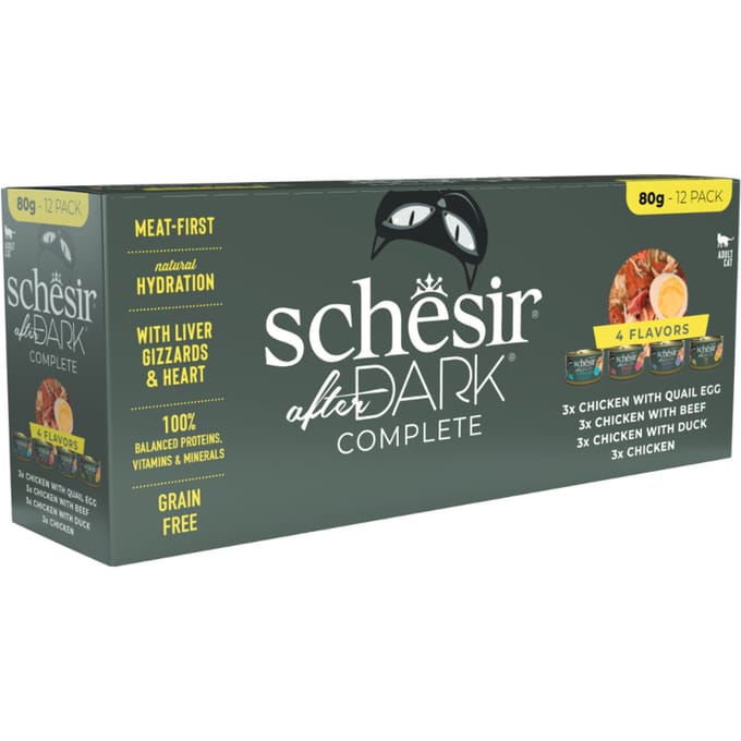 Schesir After Dark Bouillon Variatie-Pack - 12 x 80 gr