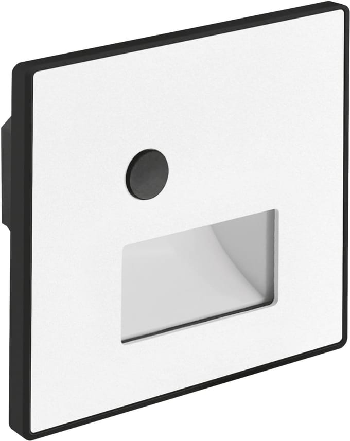WEKTOR LED D - inbouw Wandverlichting - Trap Verlichting - met PIR sensor / Bewegingssensor - 1.2w - Aanpasbare Licht kleur CCT - 3000K/4000K/6000K - Vierkant - Wit
