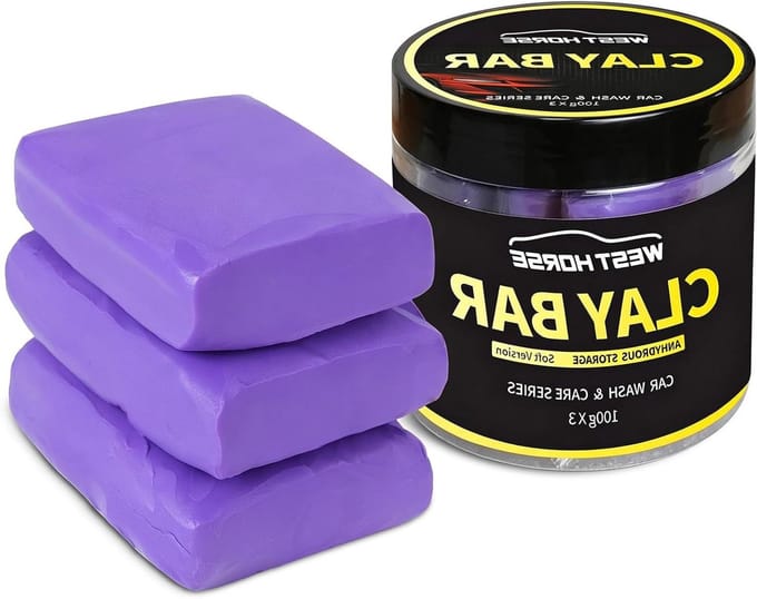 Clay Bar 3 Pack 300g(3x100g) Car Detailing Magic Clay Bars, Auto Clean Wash Bars, Deeply Cleanse The Paint Surface (Medium)