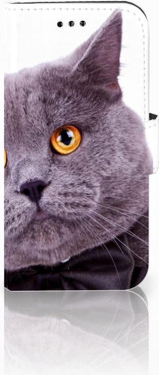 Samsung Galaxy A3 2017 Telefoonhoesje met Pasjes Kat