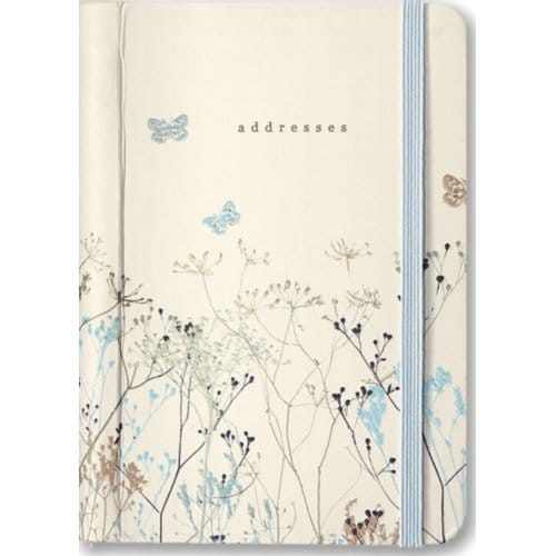Peter Pauper Adressbook - Butterflies - met elastieksluiting - 11x15 cm