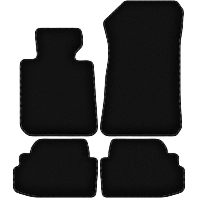 BASIC zwarte veloursmatten voor: BMW 1 E82 coupé (2004-2011)