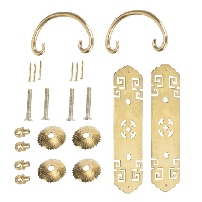 2 Sets Chinese Stijl Handvat Antiek Horizontaal Lade Boekenstandaard Garderobekast Deurhandvat