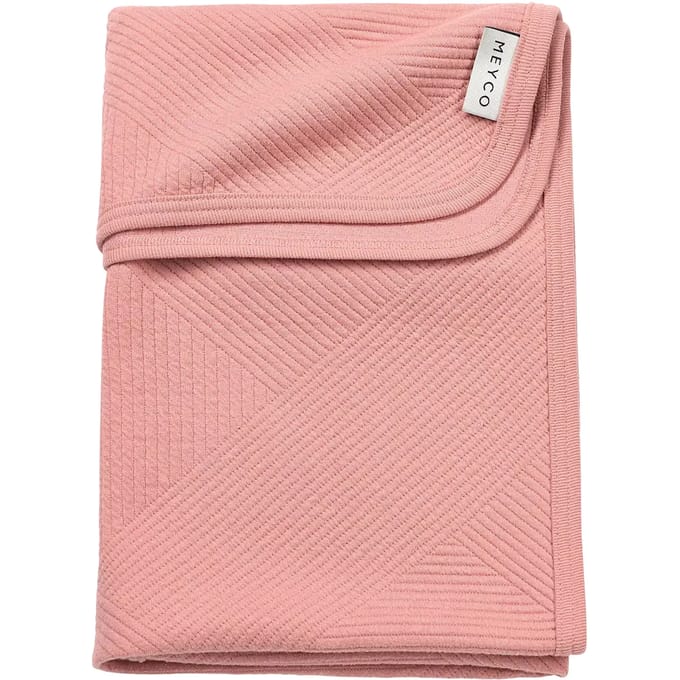 Meyco Baby Jacquard Wiegdeken - Rose - 75x100cm - 0.5 TOG