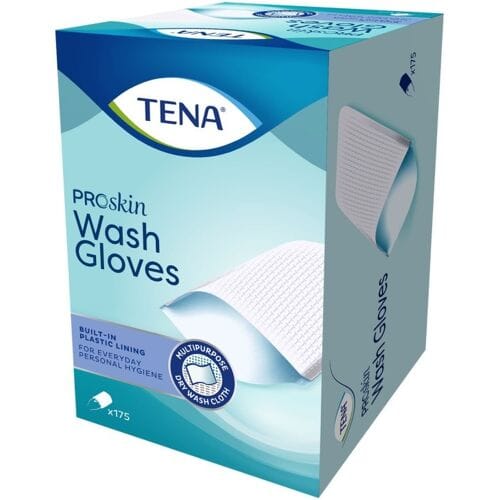 Tena Wash Glove Geplastificeerd - 6 pakken van 175 stuks