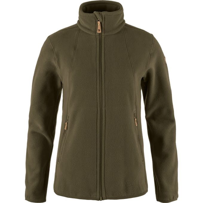 Fjallraven stina fleece jack olive - m