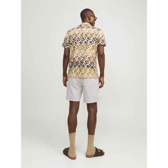 JACK&JONES JPSTACE SUMMER LINEN BLEND SHORT SRT SN Heren Chino short - Crockery Melange