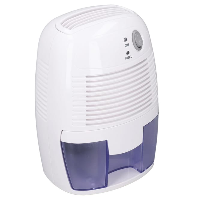 Mini Luchtontvochtiger USB 500ml Zeer Effectief Slimme Bediening Stil Vochtafvoer Kast white