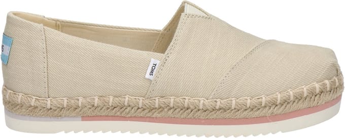 Toms Alpargata Platform Rope Espadrilles - Dames - Beige - Maat 37