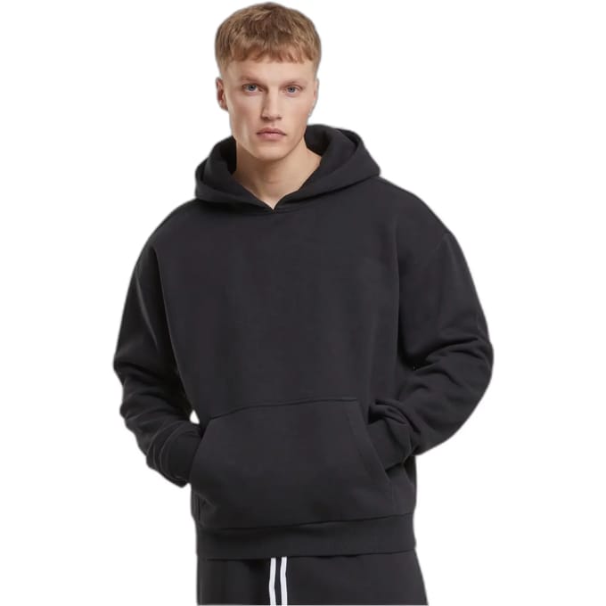 Urban Classics - Fluffy Oversized Hoodie/trui - S - Zwart