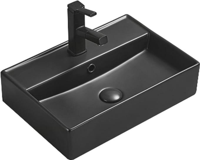 Mexen Blanca opbouw waskom 50 x 35 cm, zwart mat - 21105085
