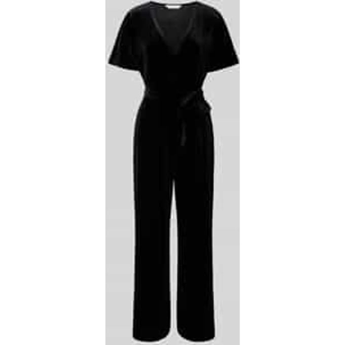 Regular fit jumpsuit met V-hals