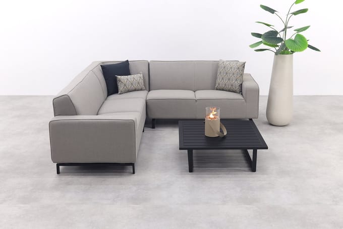 Boavista/Cuba Sunbrella loungeset (4-delig) - Nature Grey