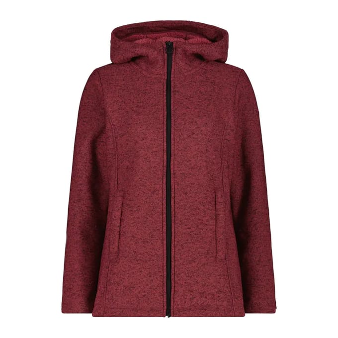 Dames hoodie van nepbont CMP Knit Tech