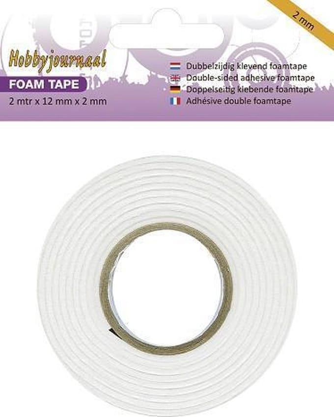 Hobbyjournaal - Foam tape - 2 mm