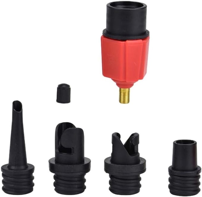 Opblaasbare Boot Ventiel Adapter - Kajak Pomp Adapter - Watersport Uitrusting - 4-in-1 Mondstuk Ontwerp