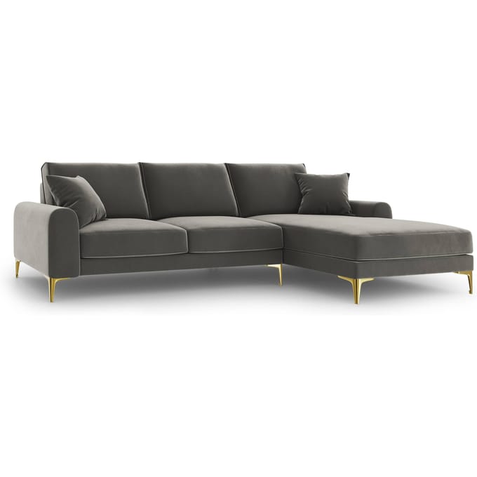 4.5-zitshoekbank Madara rechts velvet | Mazzini Sofas