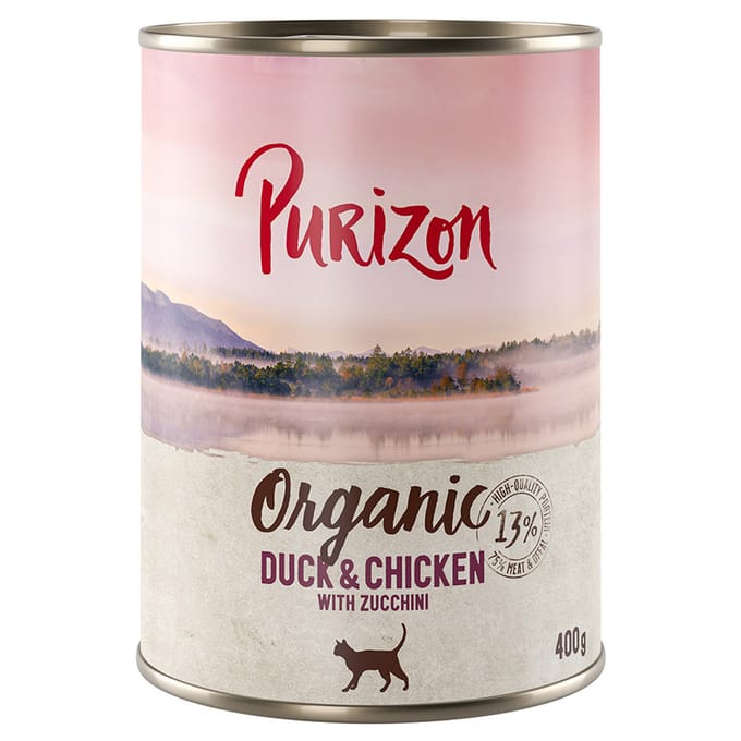 Purizon Organic 6 x 400 g - NIEUW Senior Rundvlees met pompoen