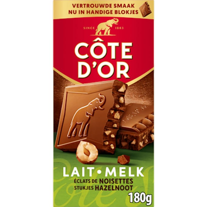Chocoladereep Melk Stukjes Hazelnoot