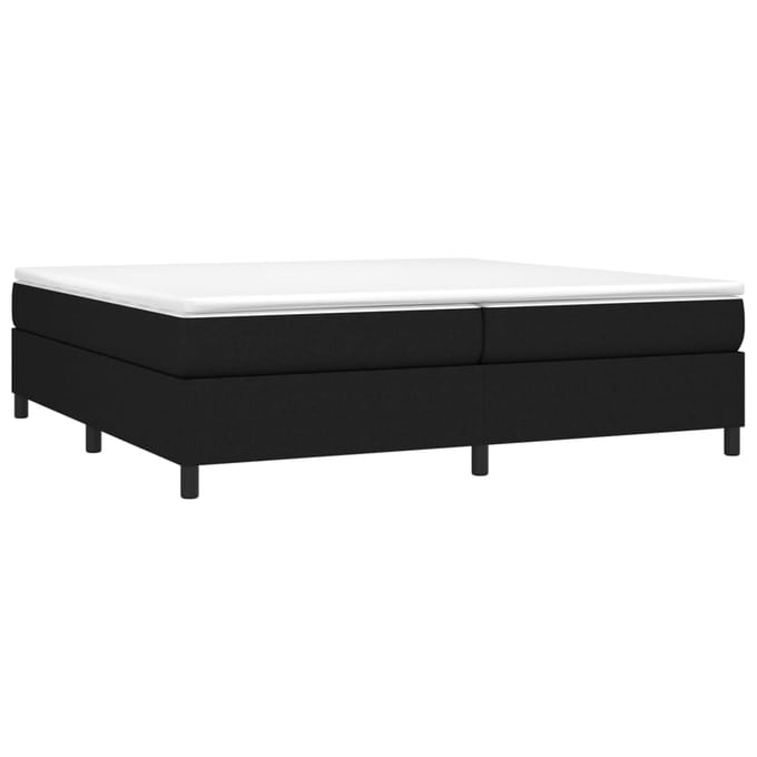 vidaXL - Boxspring - bed - stof - zwart - 200x200 - cm