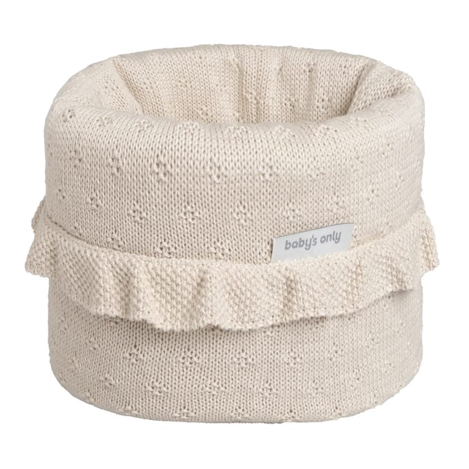 Baby's Only Gebreide commodemandje - Opbergmandje - Commode organizer - Babykamer accessoires Mood - Warm linen
