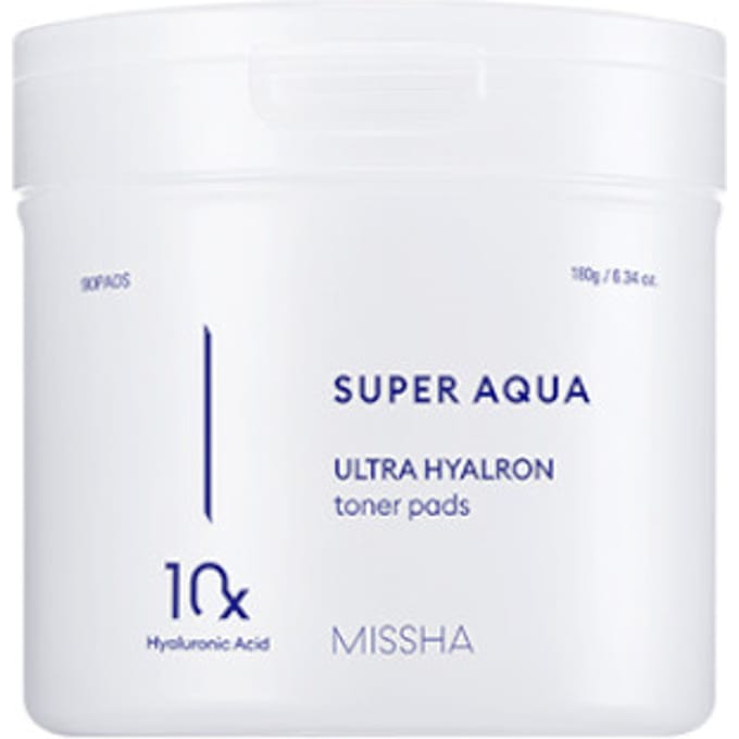 MISSHA - Super Aqua Ultra Hyalron Toner Pads - 180g/90pads