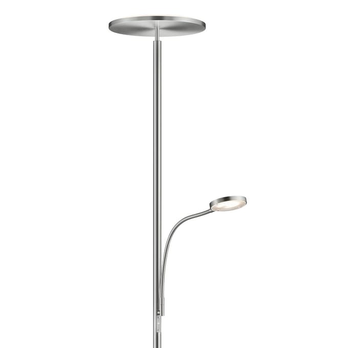 Knapstein Dimbare LED uplighter Hades met LED leesarm