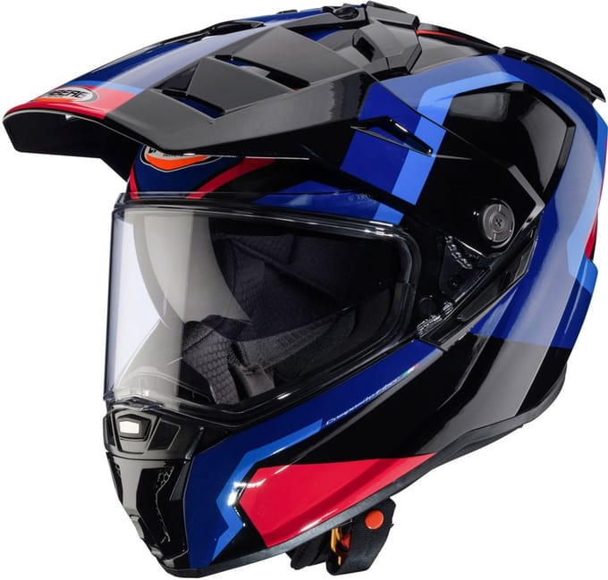 Caberg Tanami Scram Zwart Rood Blauw Adventure Integraalhelm - Helm