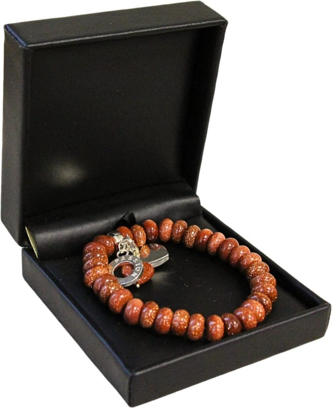 Goldfluss Ruby Mania, armband nr 30, rond (synth)
