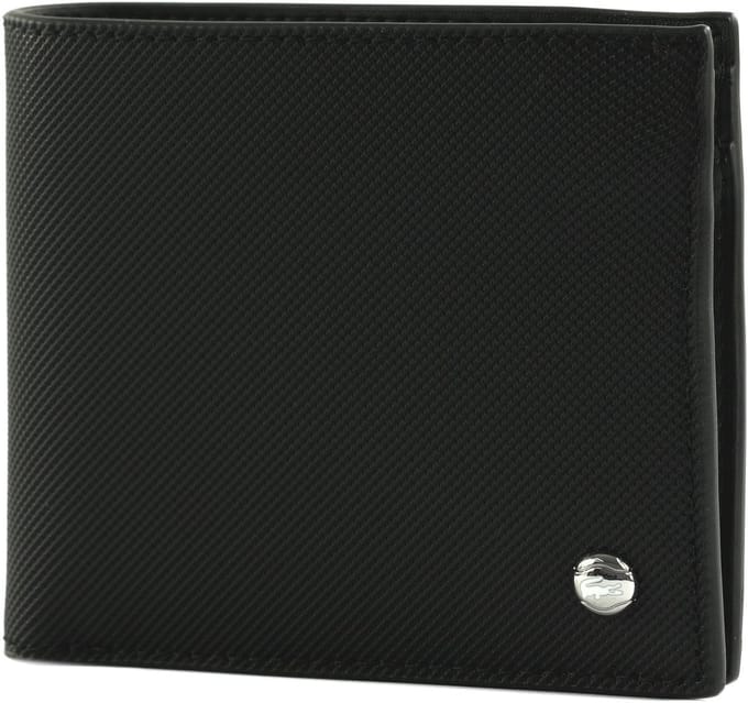 LACOSTE portemonnee Langon Billfold Coin Wallet Noir zwart